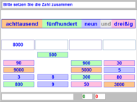 Aufgabenbild Zahlenverständnis: Zahlwort-Zahl